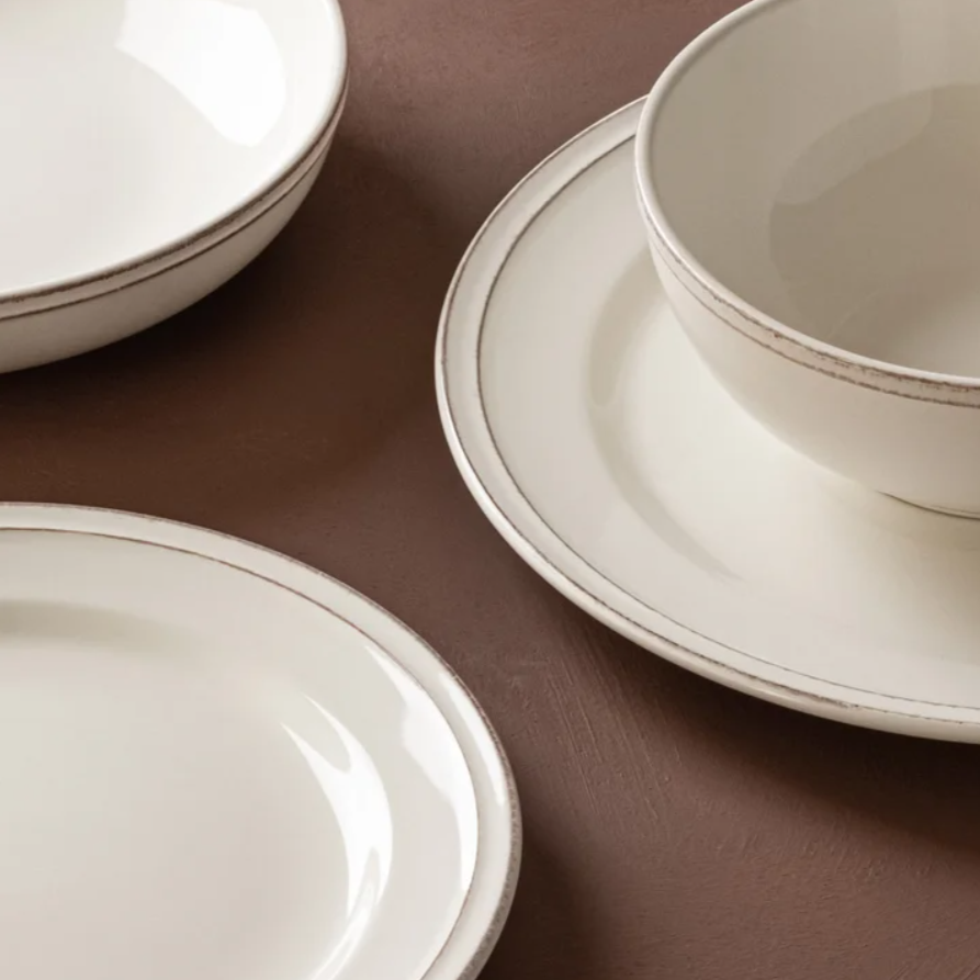 over&back Stoneware Dinnerware Set, 16-pieces