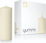 Yummi 3" x 8" Round Pillar Candles - 3 per Pack