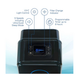 GermGuardian AC5350B Elite 4-in-1 HEPA Filter & UVC Tower Air Purifier, Removes Allergens & Odours, Black, Small-Medium Room