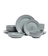 over&back Stoneware Dinnerware Set, 16-pieces