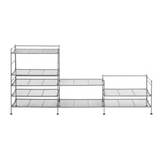 Seville Classics 3-Tier Stackable Sturdy Steel Mesh Utility Shoe Rack