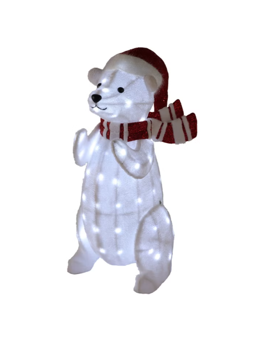 Polar Bear 2 Pieces Set with LED Lights