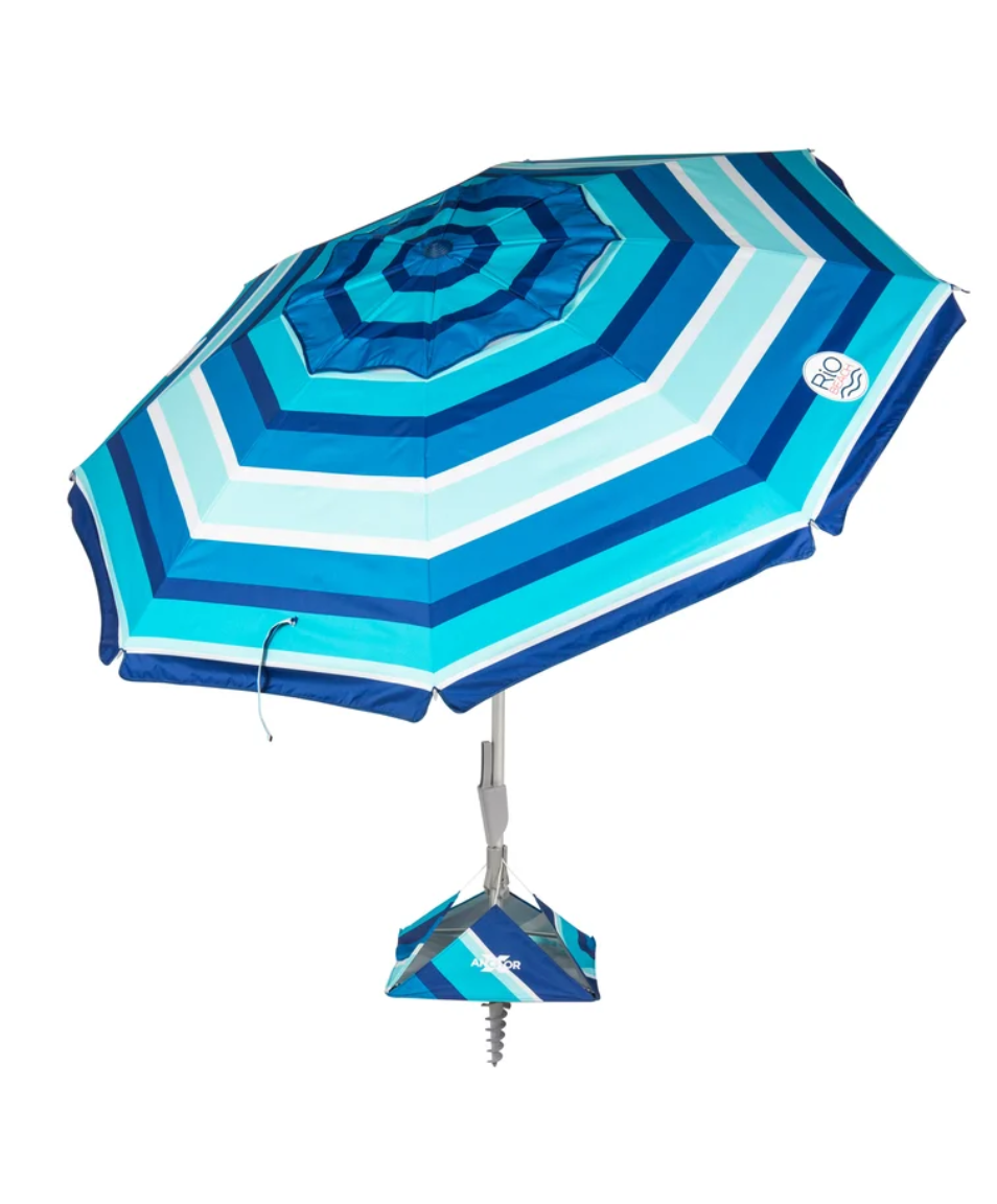 RIO 2.3m (7.5 ft) Beach Umbrella with AnchorX