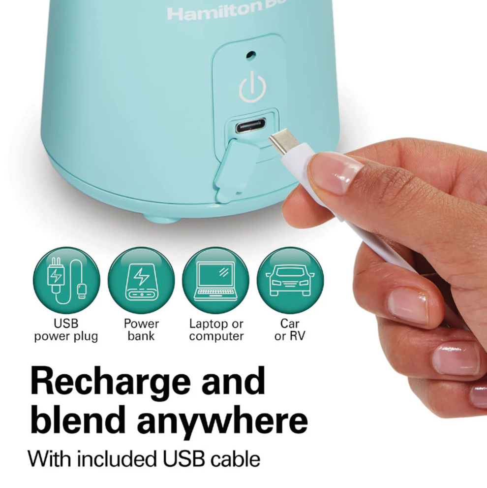 HAMILTON BEACH PORTABLE CORDLESS BLENDER #51182JC