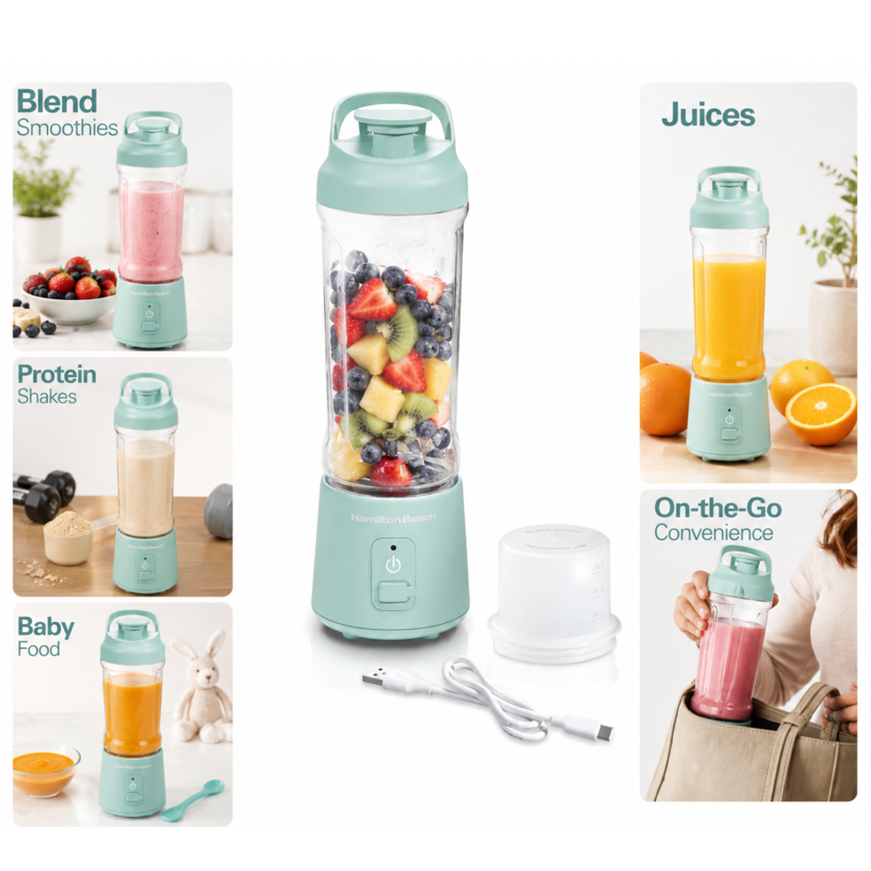 HAMILTON BEACH PORTABLE CORDLESS BLENDER #51182JC