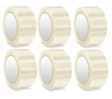 PACKAGING TAPE 4.8CM x 50YARDS - CLEAR 6PCS