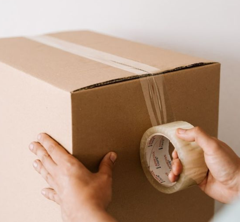 PACKAGING TAPE 4.8CM x 50YARDS - CLEAR 6PCS