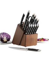 Cangshan Rainier Series German Steel Forged Knife Block Set, 17-piece