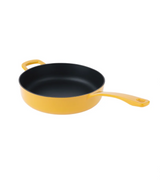Chuck Hughes, Cast Iron Deep Skillet, 3.75 L (4 qt.), Yellow