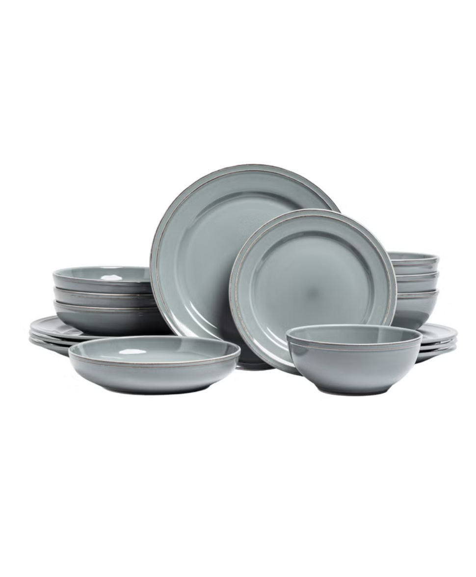 over&back Stoneware Dinnerware Set, 16-pieces