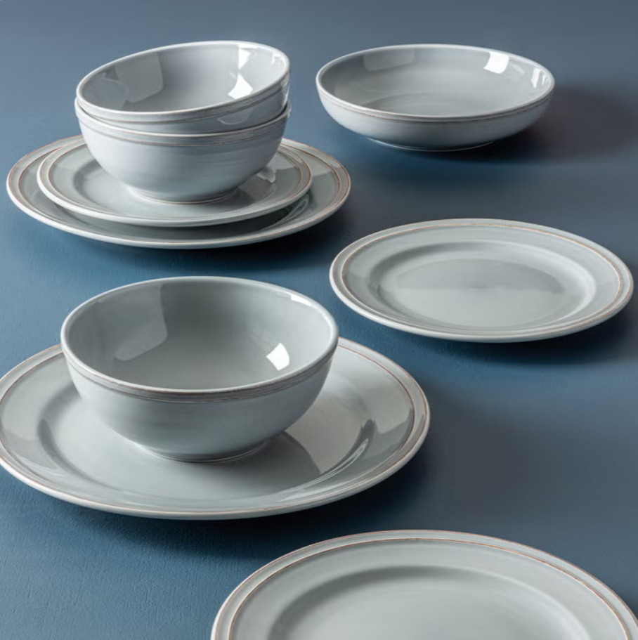 over&back Stoneware Dinnerware Set, 16-pieces