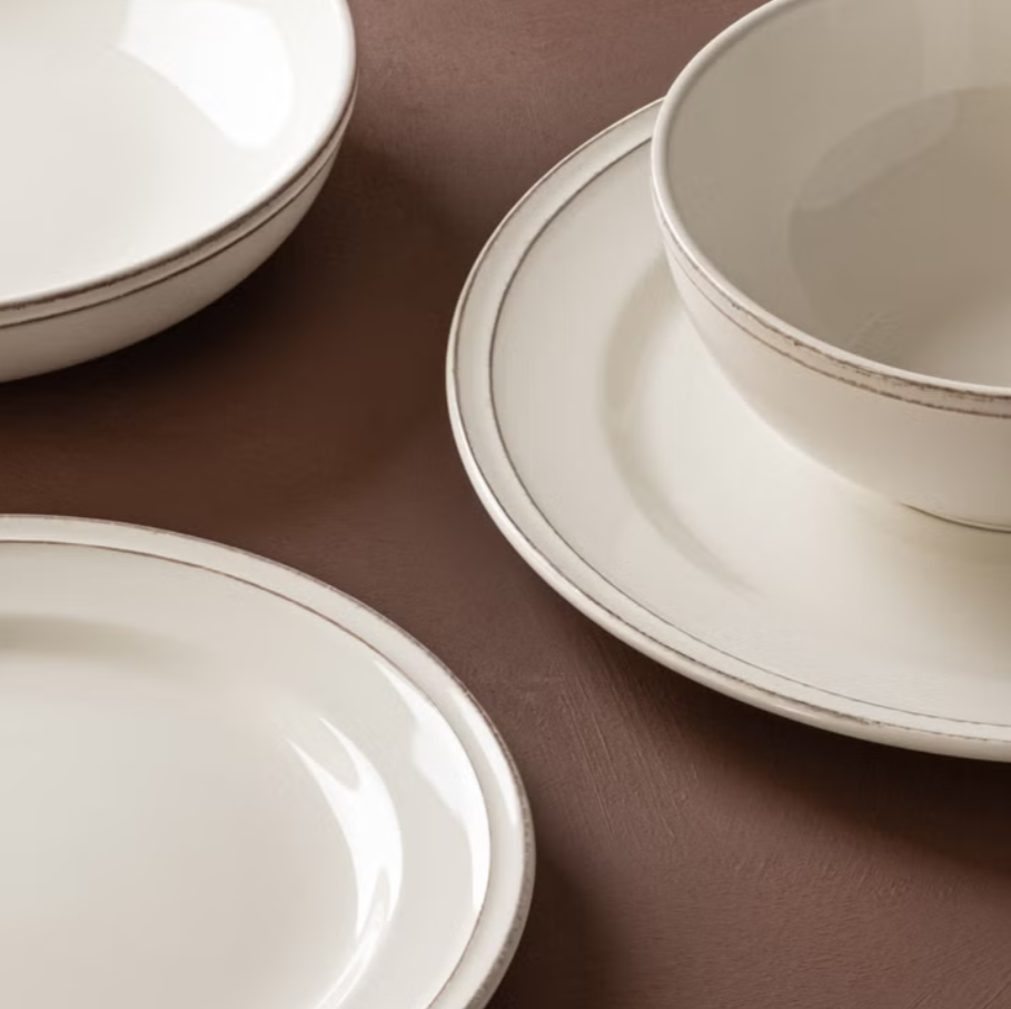 over&back Stoneware Dinnerware Set, 16-pieces