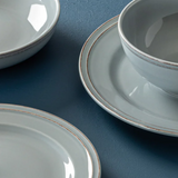 over&back Stoneware Dinnerware Set, 16-pieces