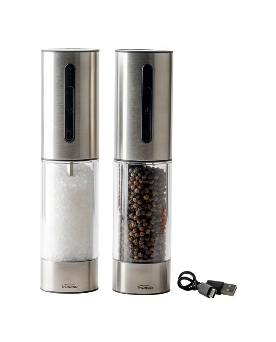 Trudeau OneTouch Electric Salt and Pepper Mills