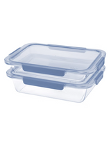 Ello Glass Baking Dish with Plastic Lids, 4-pieces