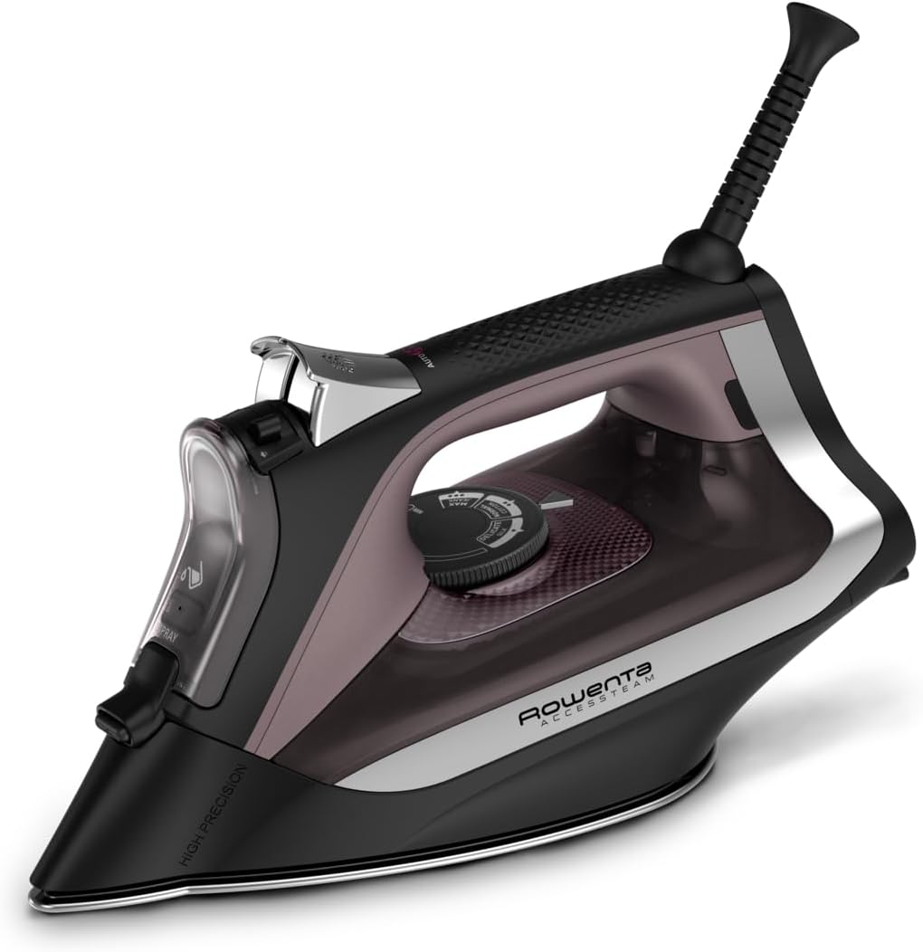 Rowenta Accessteam Steam Iron Microsteam 350 Soleplate Vertical Steaming Perfect Steam Distribution 180 g/min Steam Boost