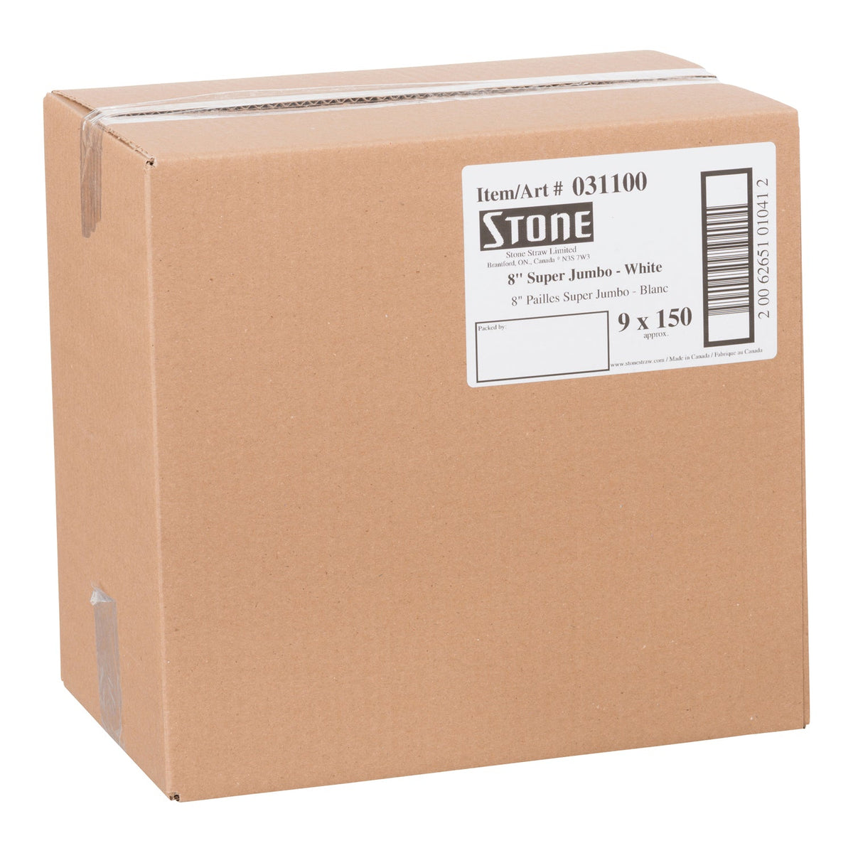Stone Straw 8" Jumbo 150 ct