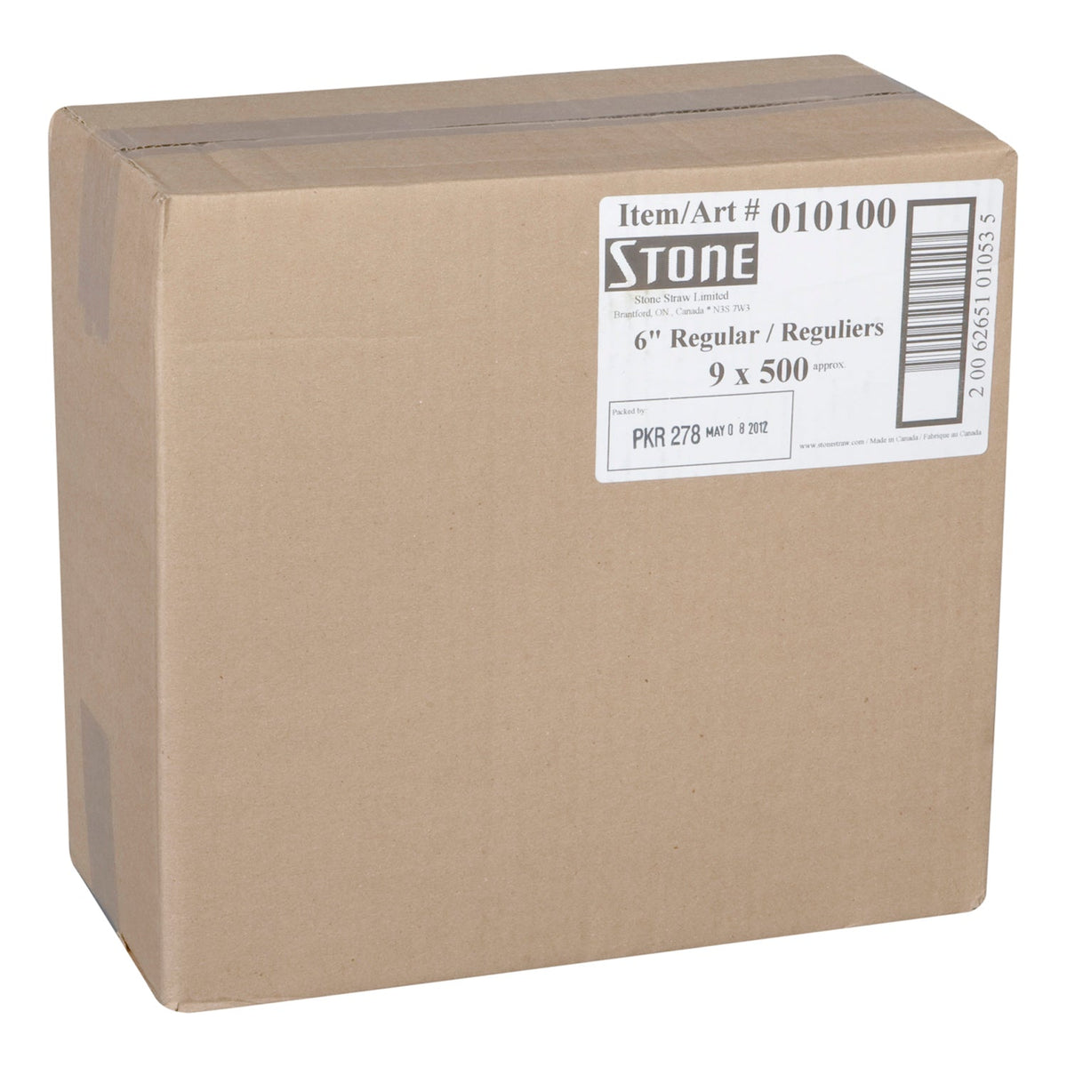 Stone Straw 6" Plain Cocktail 500 ct