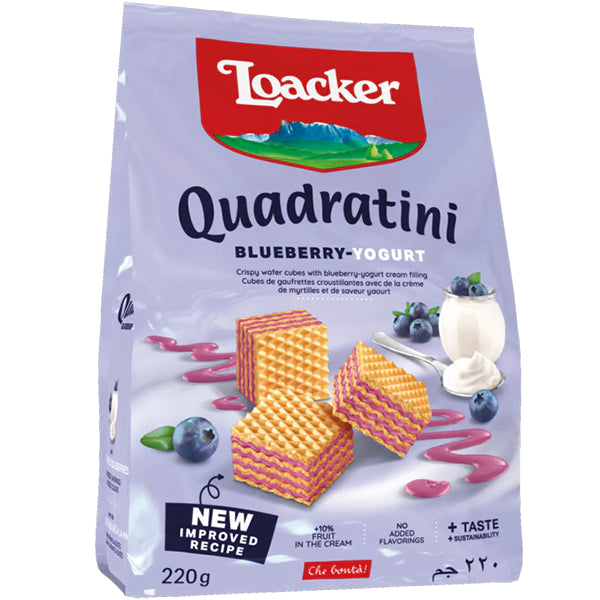Loacker Quadratini Blueberry Yogurt 220 g