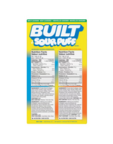 Built Sour Puff Protein Bars, Blue Razz Blast and Sweet Peach Punch, 14 × 41 g