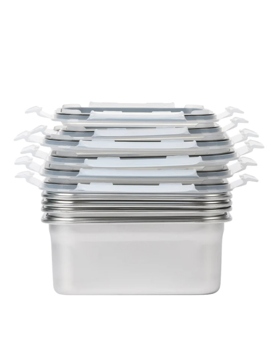 Neoflam Stainless Steel Food Storage Set, 12-pieces