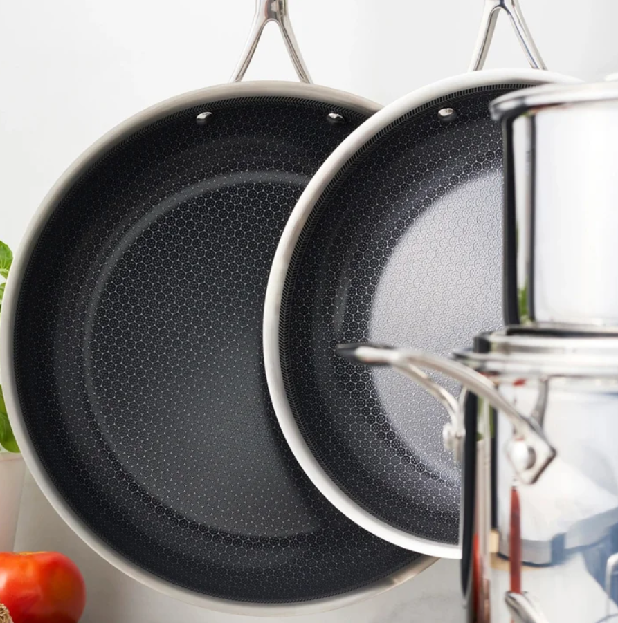HENCKELS Paradigm Hybrid Ceramic Non-Stick Tri-ply Clad Cookware Set, 11-piece
