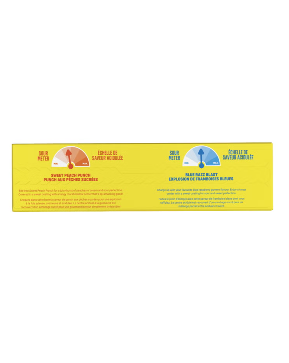 Built Sour Puff Protein Bars, Blue Razz Blast and Sweet Peach Punch, 14 × 41 g