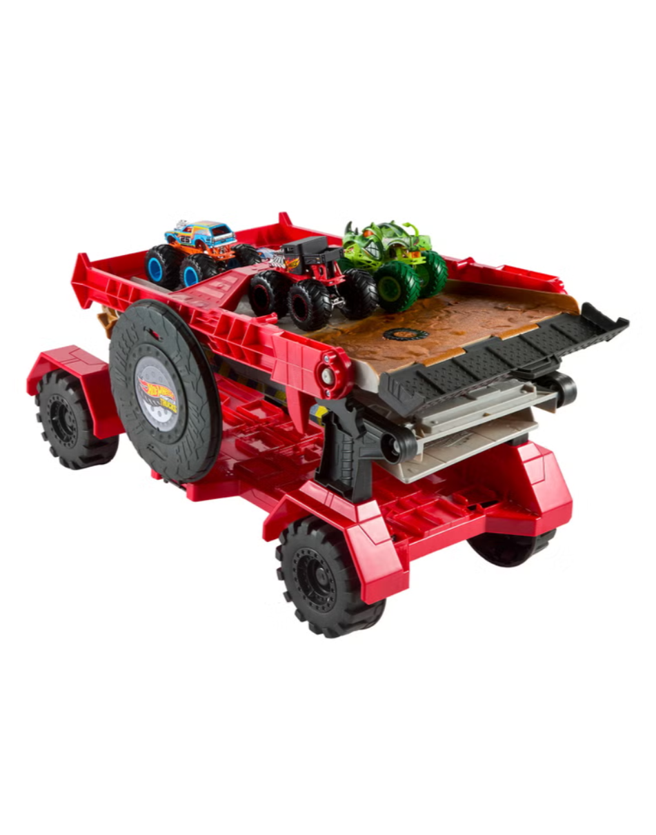 Hot Wheels Monster Trucks - Downhill Race Playset & Vehicles