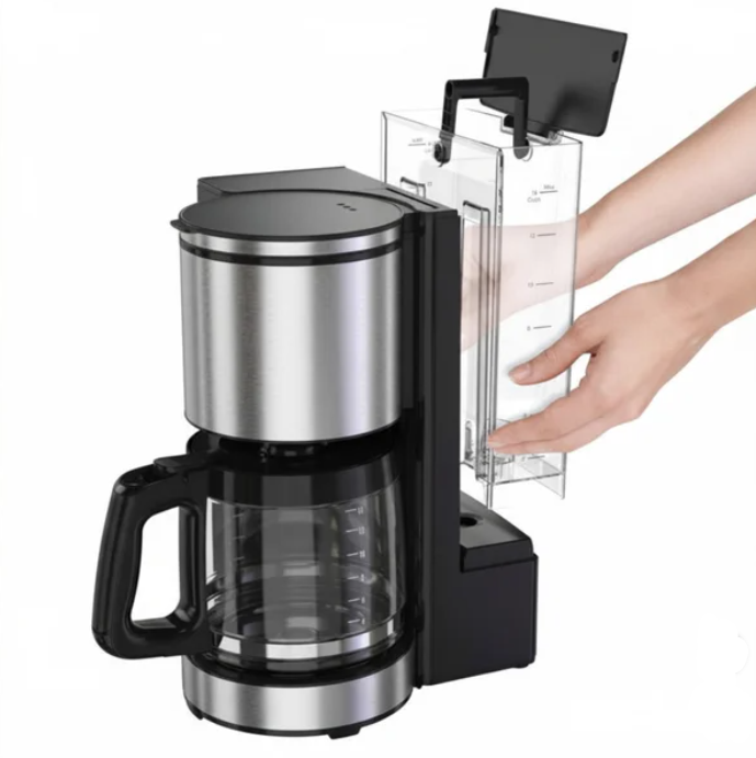Hamilton Beach , Easy Measure 14 Cup Programmable Coffee Maker with Touch Display and Reusable Filter, Black