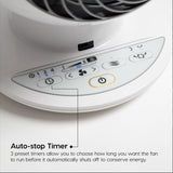 IRIS USA WOOZOO Desk Fan with Remote, Oscillating Table Air Circulator,  White