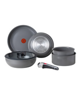 T-fal Ingenio Ceramic Cookware Set with Detachable Handle, 7-pieces