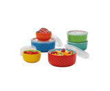 Signature Housewares Morocco Bowls with Lids, 6-piece