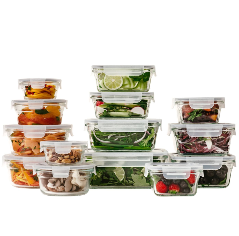 28-Piece Glasslock Food Storage Set