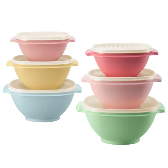 Tupperware , Heritage Collection Food Storage Containers, 12-piece, Multi Color