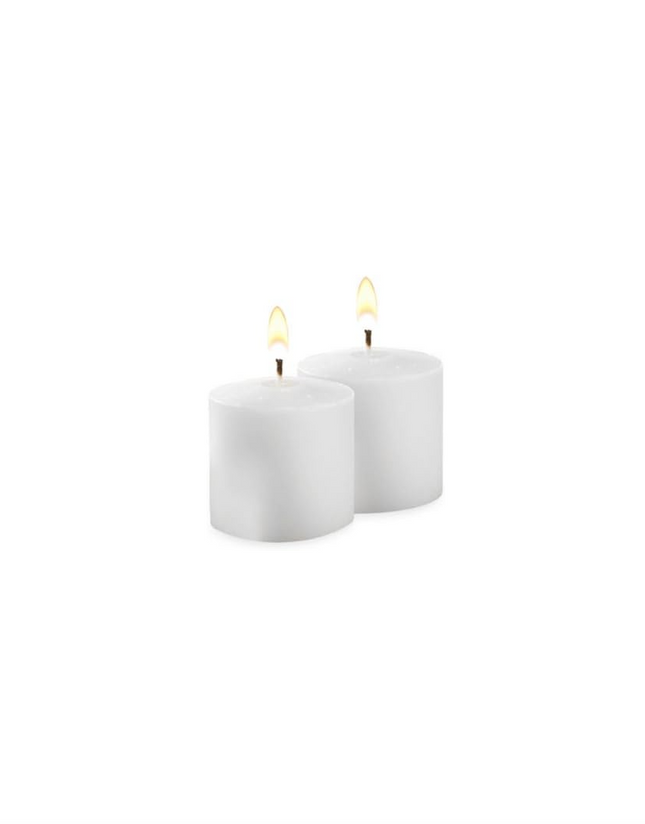 Yummi Case of 288 Wholesale 10hr Unscented White Votive Candles