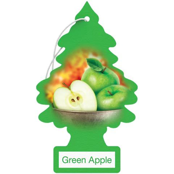 Little Tree Car Freshener Green Apple 24 ct