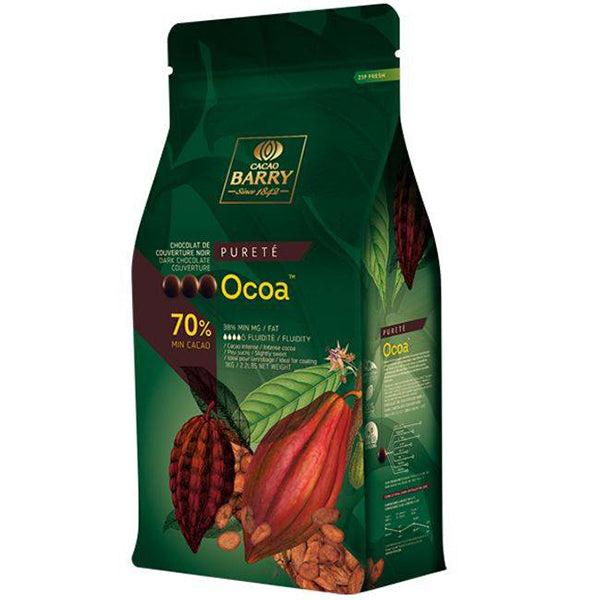 Cacao Barry Semi Sweet Cocoa Chocolate 70% 1 kg