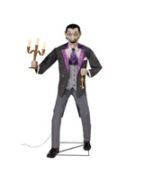 6' Animated Vampire Butler with LED Eyes and Sound