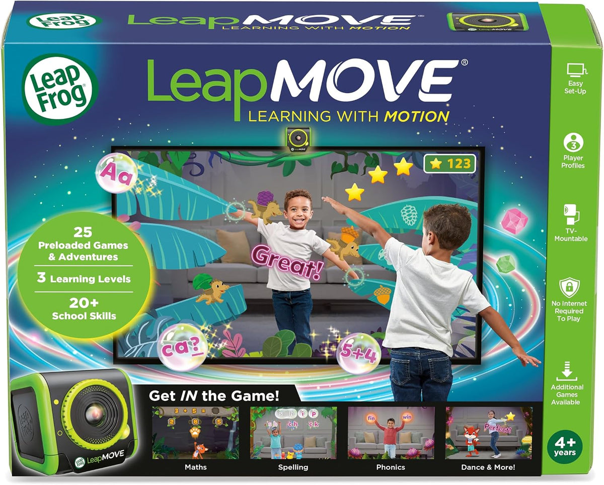 Leapfrog LeapMove 25 Preloaded Games Learning Game Console for Kids Ages 4-7 English Version