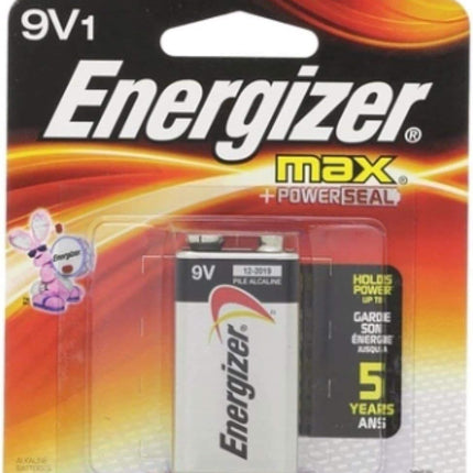 Energizer MAX Alkaline Battery 9 Volt 1 Each (Pack of 6)