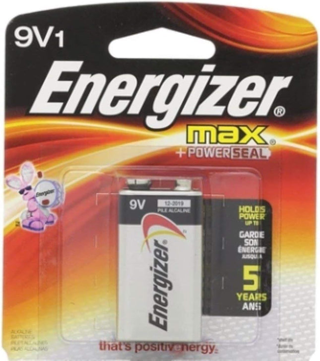 Energizer MAX Alkaline Battery 9 Volt 1 Each (Pack of 6)