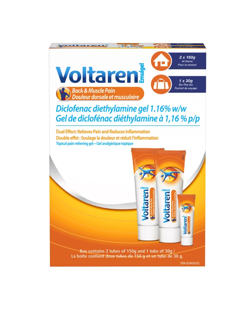 Voltaren Emugel Back & Muscle Pain 330g (2X150g + 30g)