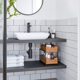 Seville Classics 2 Tier Sliding Bin Organizer