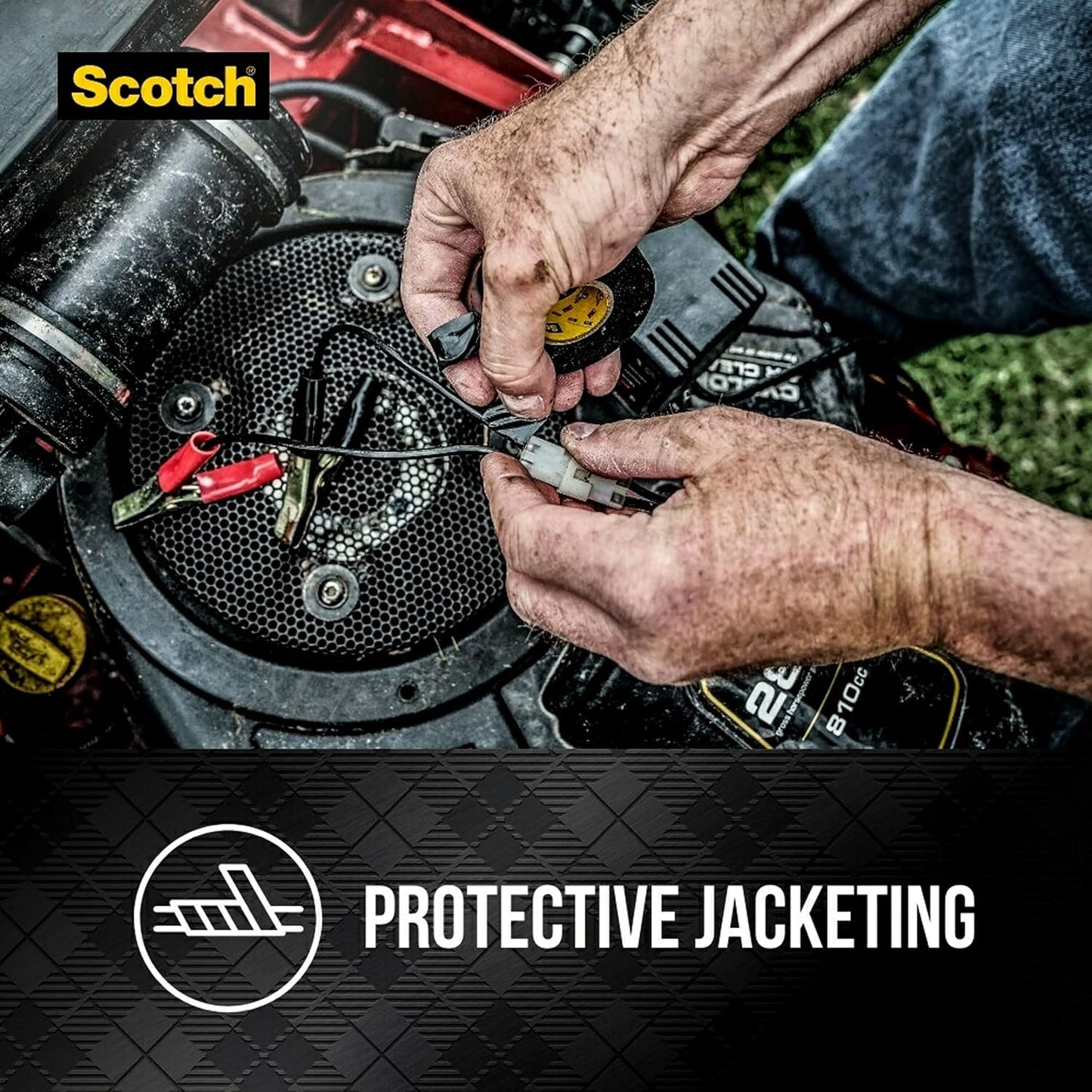 3M Scotch Super 33+ Vinyl Electrical Tape, .75-Inch x 66-Foot, Insulates and Protects Against Abrasion and Moisture, Protective Jacketing up to 600V Splice Insulation (6132-BA-10)