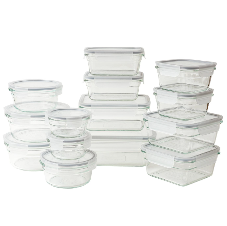 28-Piece Glasslock Food Storage Set