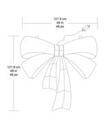 121.9 cm (48 in.) Red Bow