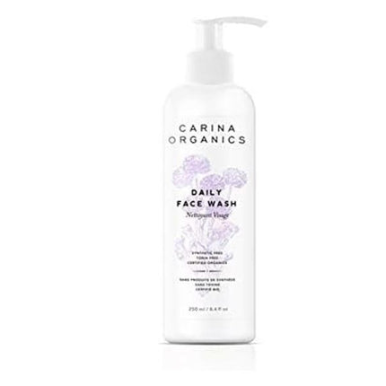 Carina Organics Unscented Face Wash, 250ml, White