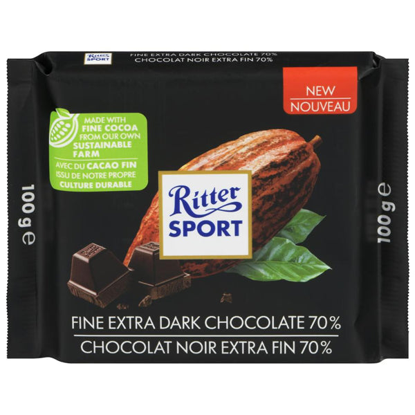 Ritter 70% Dark Chocolate 100 g