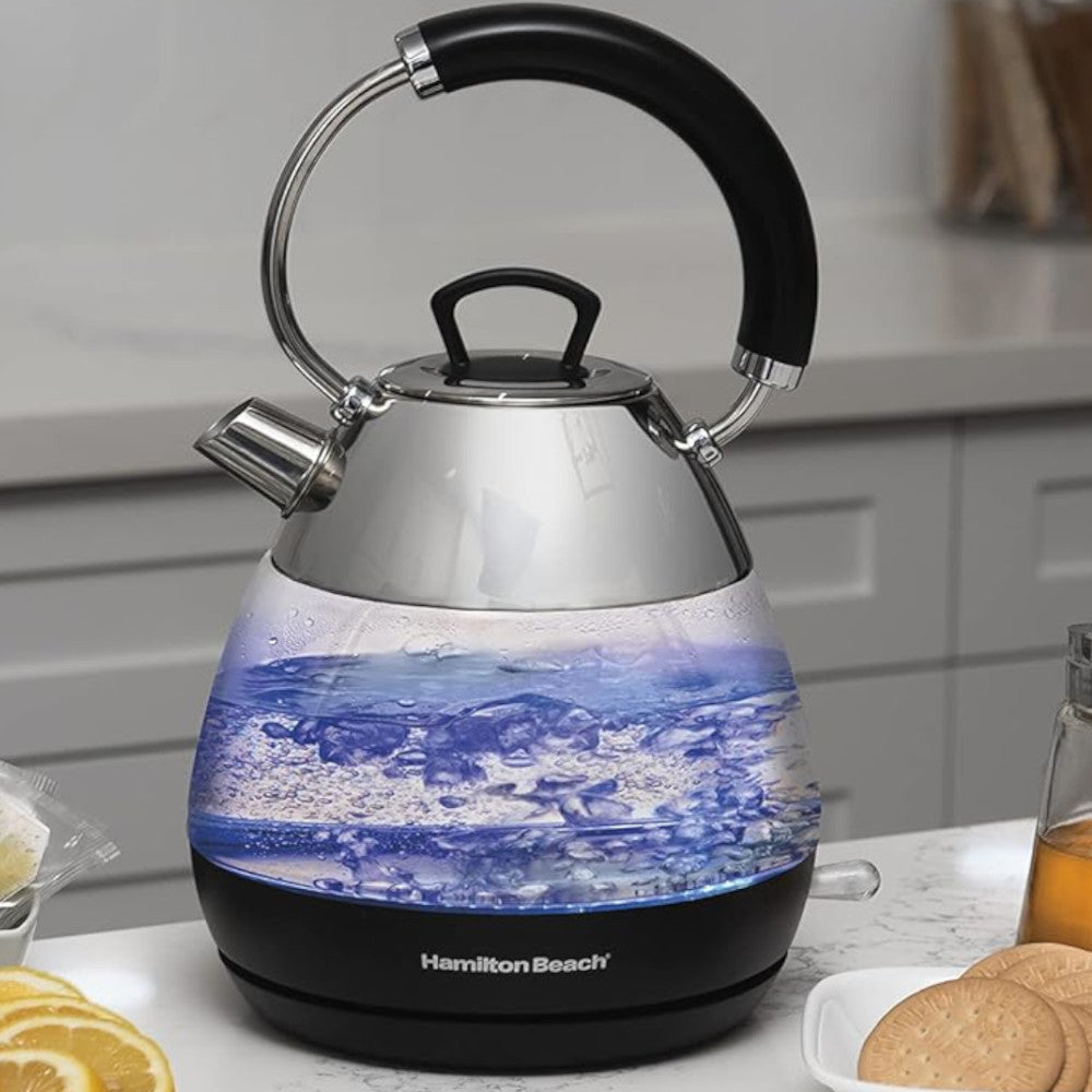 HAMILTON BEACH 1.7L Glass Kettle - 40896C
