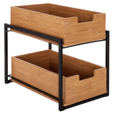 Seville Classics 2 Tier Sliding Bin Organizer